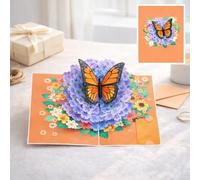 Carte De Vœux Bouquet Pop-Up 3D Avec Enveloppe Et Carte Message, Fleurs En Papier Souvenir Pour Épouse Petite Amie, Saint Valentin Anniversaire Date De Naissance, 24 Designs (I)