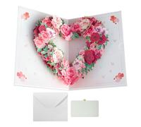 Carte de Vœux Couronne pour la Fête des Mères | Carte Florale 3D pour Maman et Grand-Mère,Accessoires de Fête Originaux pour Exprimer Votre Reconnaissance