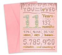 Carte de vœux créative pour 11e anniversaire