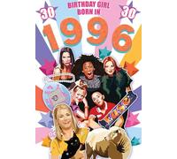 Carte de vœux d'anniversaire 2026 pour elle, Flashback Down Memory Lane, faits amusants de l'année où vous êtes né (né en 1996)