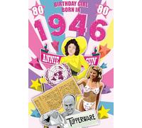 Carte de vœux d'anniversaire 2026 pour elle, Flashback Down Memory Lane, faits amusants de l'année où vous êtes né (né en 1946)