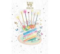 Carte de vœux d'anniversaire 70