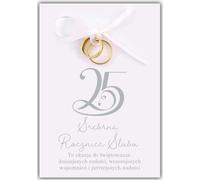 Carte de vœux d'anniversaire de mariage 25