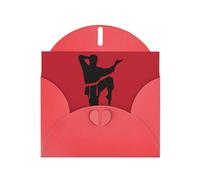 Carte de vœux de karaté en papier nacré pour homme, pour anniversaire, Thanksgiving, Noël, Nouvel An