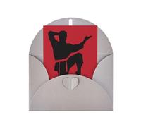 Carte de vœux de karaté en papier nacré pour homme, pour anniversaire, Thanksgiving, Noël, Nouvel An