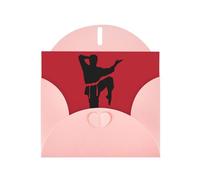 Carte de vœux de karaté en papier nacré pour homme, pour anniversaire, Thanksgiving, Noël, Nouvel An