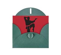 Carte de vœux de karaté en papier nacré pour homme, pour anniversaire, Thanksgiving, Noël, Nouvel An