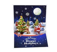 Carte de vœux de Noël pour enfants - Cartes de vœux - Enveloppe du Nouvel An - Carte postale de Noël - Carte de vœux faite à la main - Effet visuel réaliste