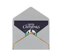 Carte de vœux de Noël romantique avec enveloppes, envoyer à un ami proche, carte de vœux en papier nacré de Phnom Penh