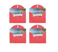 Carte de vœux de Noël sur une face horizontale, impression sur un seul côté, papier nacré pour anniversaire, Halloween, Noël, Halloween, fête d'anniversaire