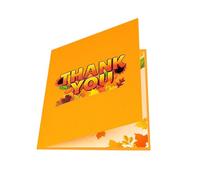 Carte de vœux de Thanksgiving fabriquée à la main - Décoration pour activités artisanales familiales et décoration de la maison