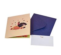 Carte de vœux de Thanksgiving Turquie pour remerciement, vacances d'hiver, cartes postales d'anniversaire, cadeaux avec enveloppe, cartes de vœux Thanksgiving Day