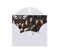 Carte de vœux de vacances en papier nacré avec enveloppes pour amis et famille Motif ballon de football