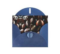 Carte de vœux de vacances en papier nacré avec enveloppes pour amis et famille Motif ballon de football