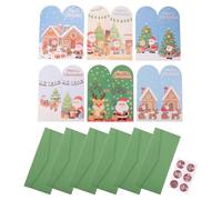 Carte de Vœux D'hiver, Cartes de Vœux de Saison, Ambiance Noël | Papier, Enveloppe Incluse, Graphiques Saisonniers Classiques, Mise en Page Moderne, Lot pour Fêtes de Fin D'année