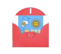 Carte de vœux drapeau argentine soleil étoiles bière avec enveloppe, carte d'anniversaire, carte de Noël, carte d'invitation, 3 couleurs