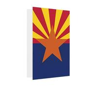 Carte de vœux drapeau de l'Arizona, page intérieure vierge, avec enveloppe, 10 cm x 15 cm, pour invitations d'anniversaire et de fête.