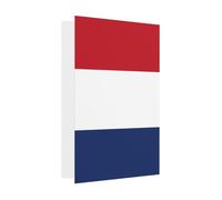 Carte de vœux drapeau néerlandais, page intérieure vierge, avec enveloppe, 10 cm x 15 cm.