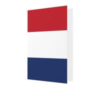 Carte de vœux drapeau néerlandais, page intérieure vierge, avec enveloppe, 10 cm x 15 cm.