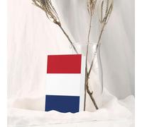 Carte de vœux drapeau néerlandais, page intérieure vierge, avec enveloppe, 10 cm x 15 cm, pour invitations d'anniversaire et de fête.