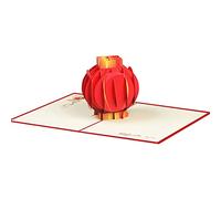Carte de vœux du Nouvel An 2023 - Décoration du festival du printemps chinois - Carte postale faite à la main avec enveloppe - Carte de fête des pères