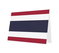 Carte de vœux élégante avec motif drapeau de la Thaïlande YYHWHJDE vert foncé nacré 15,2 x 10,2 cm pour Noël, anniversaires, mariages et plus encore