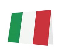 Carte de vœux élégante avec motif drapeau italien YYHWHJDE bleu nacré 15,2 x 10,2 cm pour Noël, anniversaires, mariages, etc