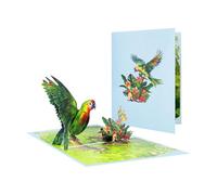 Carte de vœux en forme d'oiseau avec enveloppe assortie pour la fête des mères pour la fête des mères, l'appréciation des enseignants, invitation artistique à fleurs