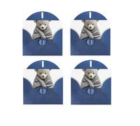 Carte de vœux en papier nacré avec impression horizontale sur un seul côté pour anniversaire, Halloween, Noël, Halloween, fête d'anniversaire, fête d'anniversaire