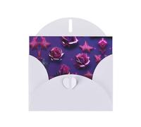 Carte de vœux en papier nacré avec paillettes et paillettes - Design unique - Enveloppes pour remerciement, invitations