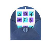 Carte de vœux en papier nacré pour anniversaire, Thanksgiving, Noël, Nouvel An