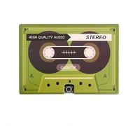 Carte de vœux enregistrable à la voix - Cassettes enregistreuses des années 60 - Cadeau pour la Saint-Valentin - Cassette d'enregistrement vocale - Cartes de vœux personnalisables pour petite amie