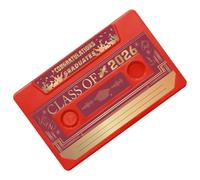 Carte de vœux enregistrable, fête de remise de diplôme audio, avec | Carte de vœux parlante robuste 2026 enregistrable, portable pour félicitations, classe scolaire, intérieur et extérieur