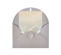 Carte de vœux étoile de mer de plage, 10,2 x 15,2 cm, enveloppe en forme de cœur, convient pour toutes les occasions.