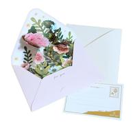 Carte de vœux festive faite à la main avec attention aux détails Popup pour partager chaleur et bonheur, carte cadeau multifonction