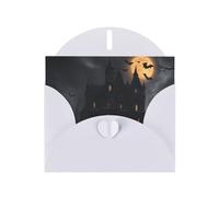 Carte de vœux gothique d'Halloween avec enveloppe, parfaite pour les amis, la famille, les collègues - Carte de félicitations
