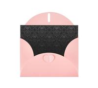 Carte de vœux gothique en papier nacré avec tête de mort pour anniversaire, Thanksgiving, Noël, Nouvel An