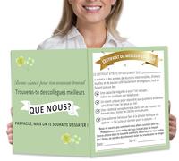 Carte de Vœux Grand Format pour Collègue - « Bonne chance pour trouver de meilleurs collègues que nous » - Carte Certificat de Départ Originale avec Message - Cadeau de Départ ou de Nouvelle Aventure