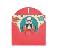 Carte de vœux « Hand and Happy Fathers Day » avec enveloppe, carte d'anniversaire, carte de Noël, carte d'invitation, 3 couleurs