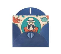 Carte de vœux « Hand and Happy Fathers Day » avec enveloppe, carte d'anniversaire, carte de Noël, carte d'invitation, 3 couleurs