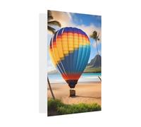 Carte de vœux hawaïenne montgolfière, 10,2 x 15,2 cm, emballage enveloppe en forme de cœur, convient pour toutes les occasions.