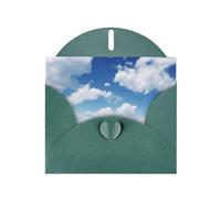 Carte de vœux horizontale en papier nacré avec impression club de golf pour cartes d'anniversaire et toutes les occasions, vert foncé