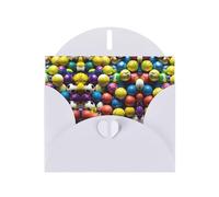 Carte de vœux horizontale en papier perlé avec enveloppes pour amis, famille et amis