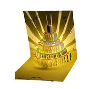 Carte de vœux musicale avec lumières LED et mélodiques pour célébrations d'anniversaire, vœux d'anniversaire, événements spéciaux - Idéal pour les amis, les membres de la famille,