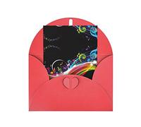 Carte de vœux musicale colorée - Carte d'anniversaire de mariage, carte de remerciement, carte de vacances, carte d'amitié, carte d'invitation