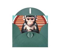 Carte de vœux nacrée MJHKXLJ The Silent Monkey Prints - Enveloppe incluse - Parfait pour Noël, les anniversaires, la Saint-Valentin, les mariages, et plus encore
