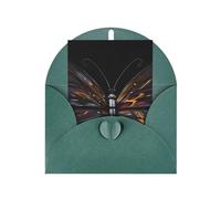 Carte de vœux papillon mystère, 10,2 x 15,2 cm, emballage enveloppe en forme de cœur, convient pour toutes les occasions.