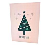 Carte de vœux personnalisable avec fonction d'enregistrement audio Créez des salutations festives avec des chansons, des messages vocaux, des images et vos mots personnels - la carte avec effet sonore