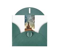 Carte de vœux personnalisée pour Noël, Halloween, Noël, cérémonie, enveloppe