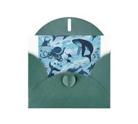Carte de vœux personnalisée pour Noël, Halloween, Noël, cérémonie, enveloppe